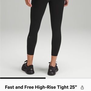 Fast and Free High Rise Tights 25” inseam Size 10